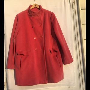 Talbots Winter Peacoat with Funnel Collar